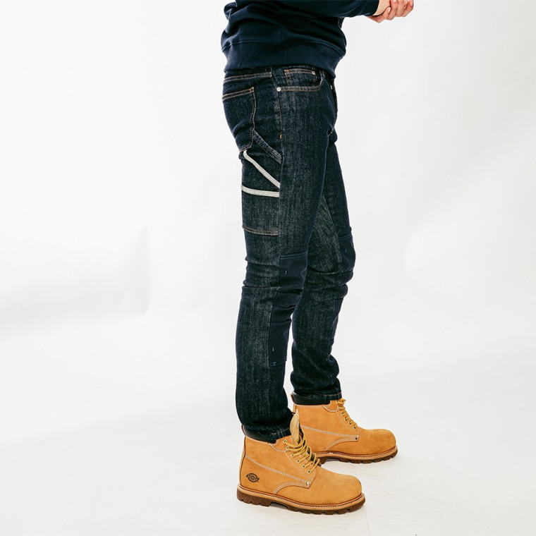 Pantalon de travail en coton biologique avec poches genouillères Delta G Pantalon de travail en coton biologique avec poches genouillères Delta G