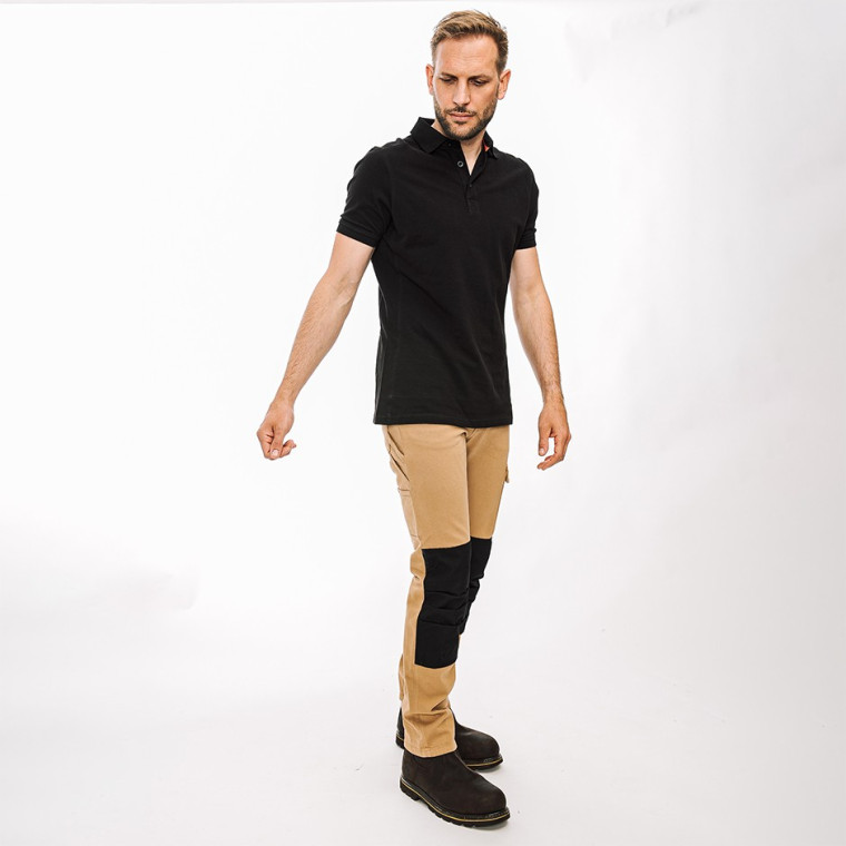 Pantalon de travail en coton biologique avec poches genouillères Delta G Pantalon de travail en coton biologique avec poches genouillères Delta G