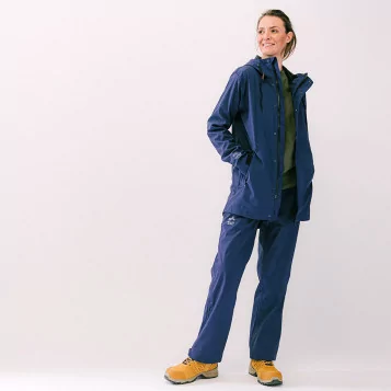 Pack veste imperméable Strouanne et pantalon de pluie Souville bleu