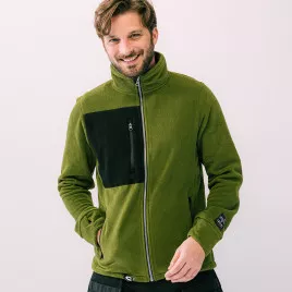 Polaire professionnelle zippée en polyester recyclé Haisen