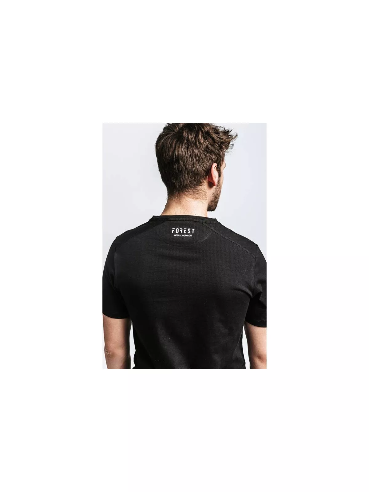 T-shirt de travail manches courtes marqués ''Forest Natural Workwear'' noir
